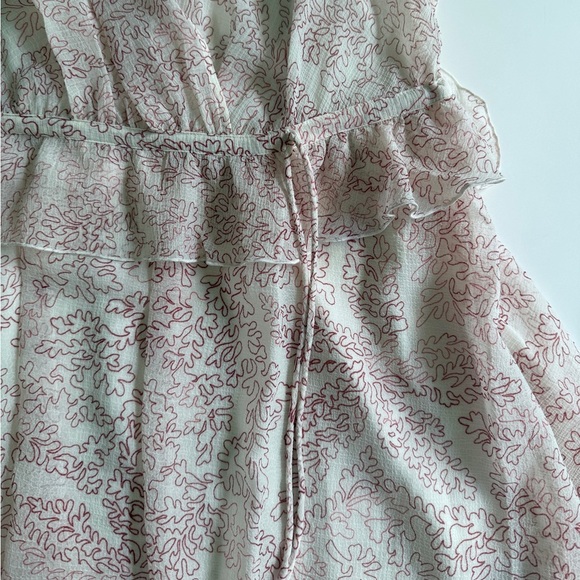 NWT Ted Baker Evelyna Printed‎ Ivory Pink Texture GGT V-neck Mini Dress 1 US 4 S - Picture 4 of 15